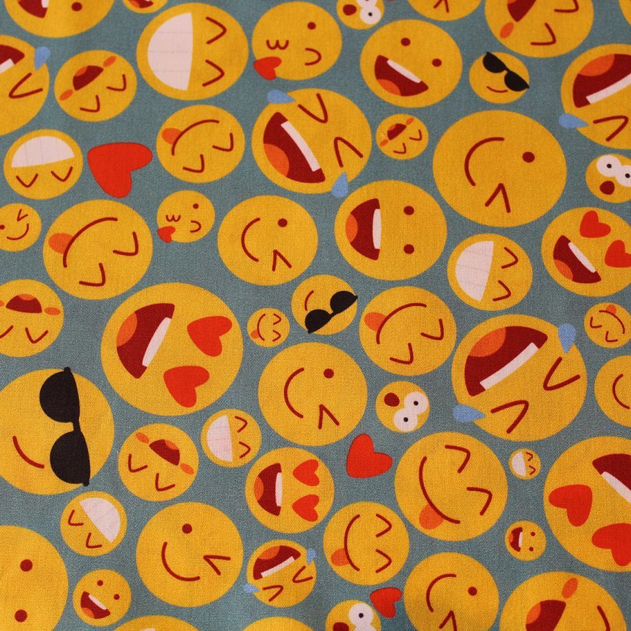 Emoji Baumwolle Stoffe Nähen Hietzing Zauberladen
