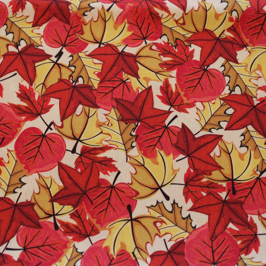 Herbst Blätter Nähen Stoffe Baumwolle Hietzing Zauberladen