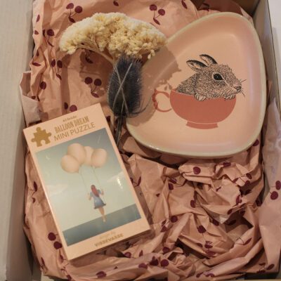 Keramik Geschenkbox Zauberladen Hietzing Bloomingville Puzzle Vissevasse Hase Rabbit Teller