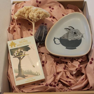 Keramik Geschenkbox Zauberladen Hietzing Bloomingville Puzzle Vissevasse Hase Rabbit Teller