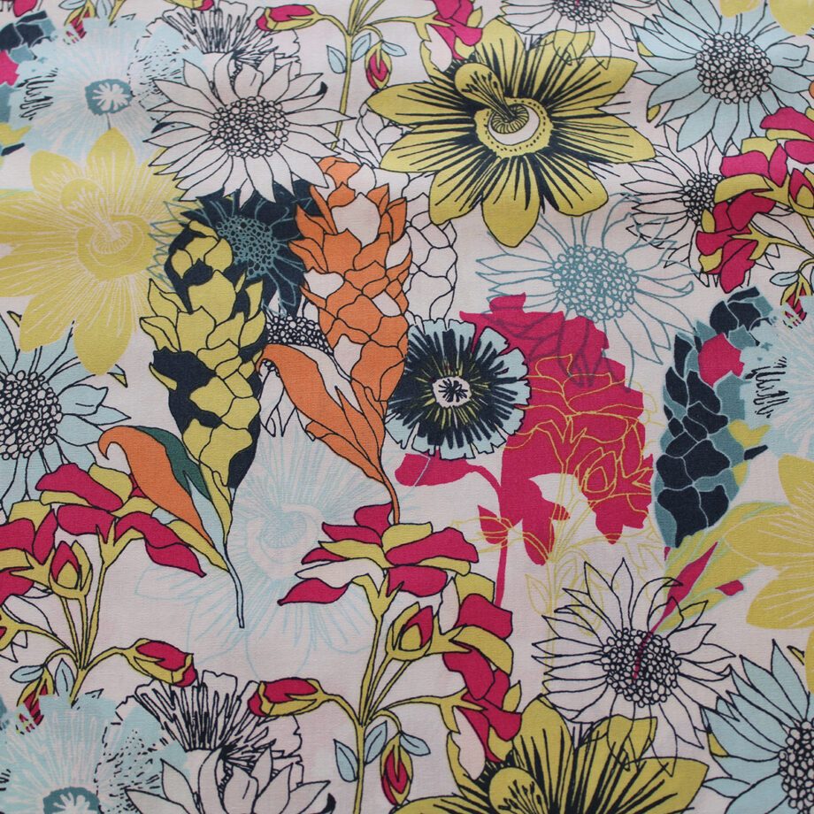 Art Gallery Fabrics Blumen Flowers Patchwork Baumwolle Stoffe Nähen Hietzing Zauberladen