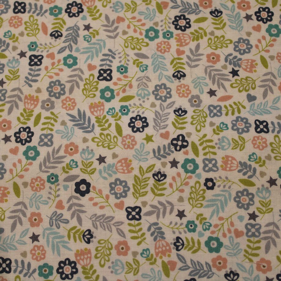 Blumen Flowers Patchwork Baumwolle Makower Nähen Stoffe Hietzing Zauberladen