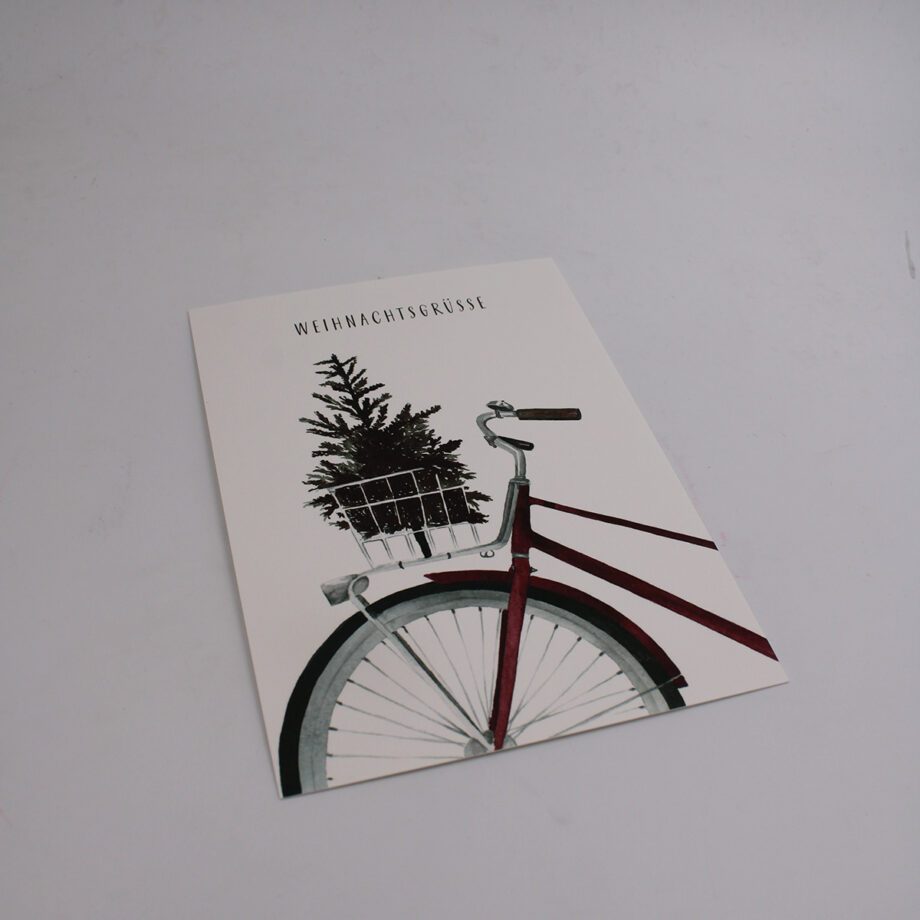 Papeterie Postkarte Aquarell Wanddeko Leo la Douce Accessoires Zauberladen Hietzing Weihnachten Christmas
