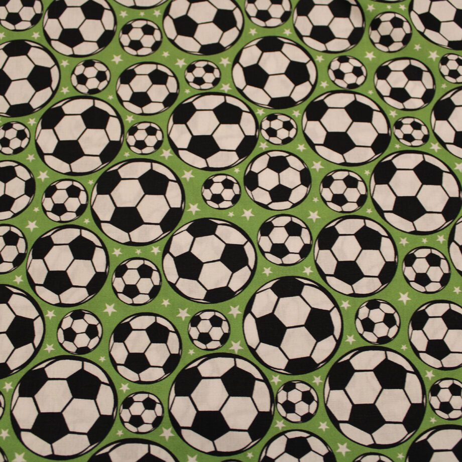 Stoffe Nähen Zauberladen Hietzing Fussball Soccer Baumwolle