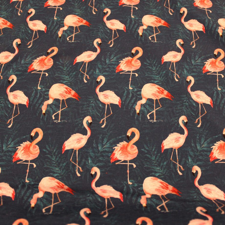 Jersey Flamingo Stoffe Nähen Zauberladen Hietzing