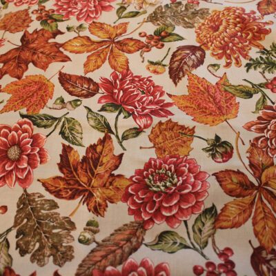 Makower Baumwolle Stoffe Nähen Hietzing Zauberladen Patchwork Blumen Flowers Herbst Autumn