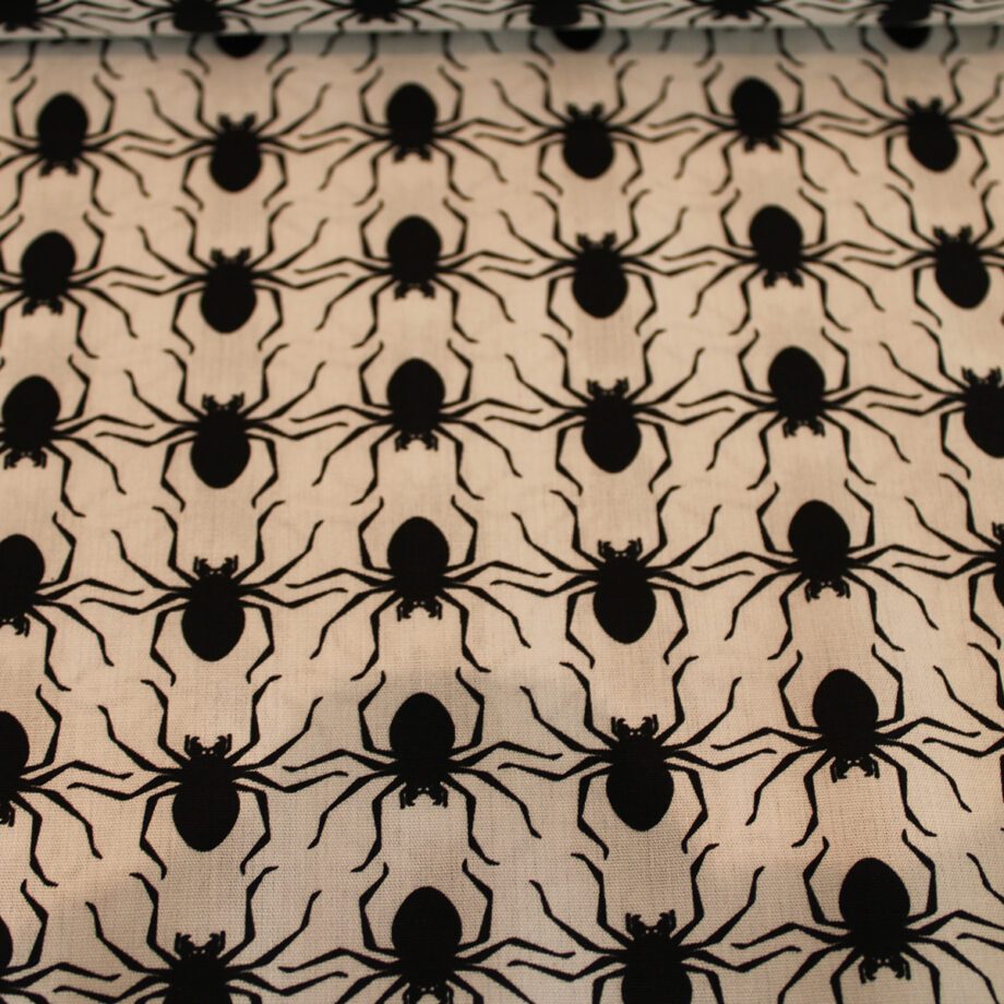 Stoffe Baumwolle Nähen Zauberladen Hietzing Spinne Spider Halloween