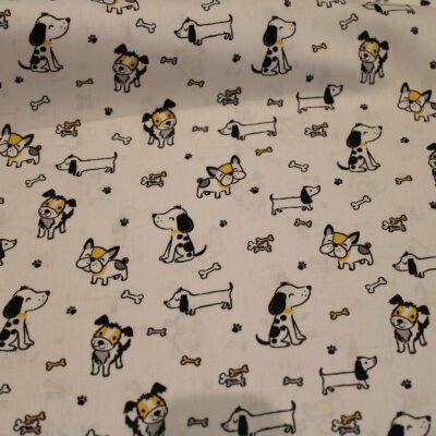 Nähen Stoffe Hietzing Zauberladen Baumwolle Patchwork Dog Hund