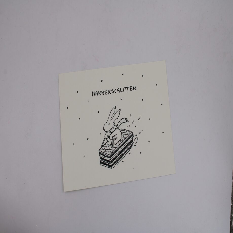 Karte "Mannerschlitten"