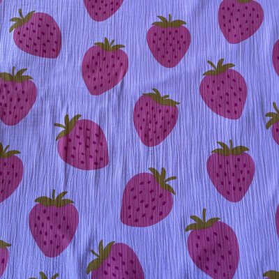 Double Gauze Erdbeere