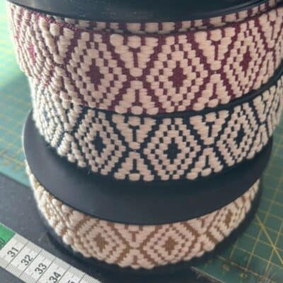 Gurtband Muster senfgelb