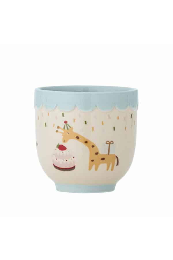 Minitasse "Celebrate", Blau Tiermotiv